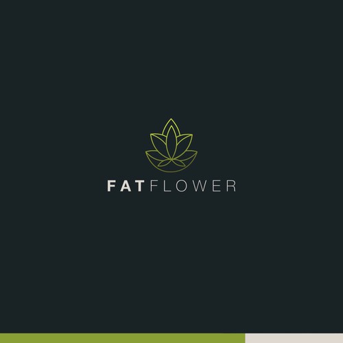 minimalist logo for premium hemp company