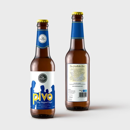 Label for a Social Craft Beer