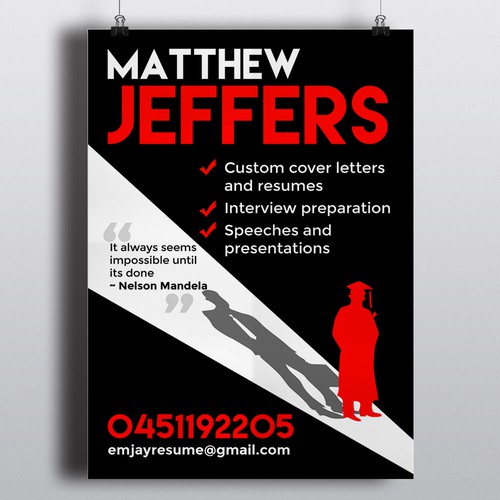 Rising home business needs eye-catching advertising poster