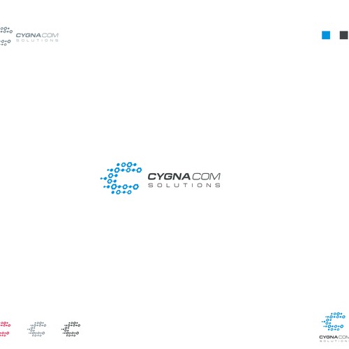 Provide the combination to unlock the perfect logo for CygnaCom Solutions