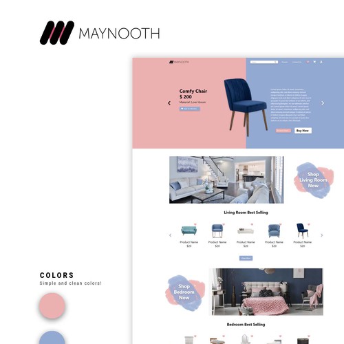 Maynooth's Furniture Website & Mobile App Design