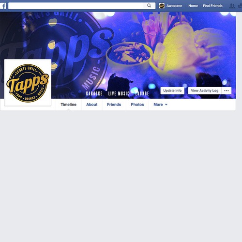 Facebook cover for bar