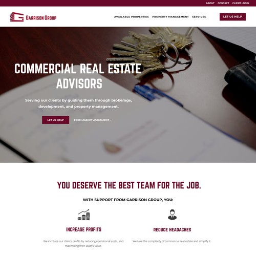 Garrison Group - Real Estate Squarespace Website & Logo
