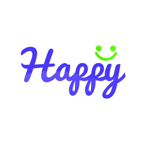 fresh and fun logo for http://myhappy.guru