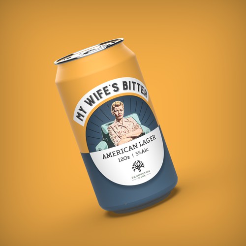 Angry wife's beer can design 
