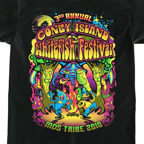 T-shirt design for a Festival