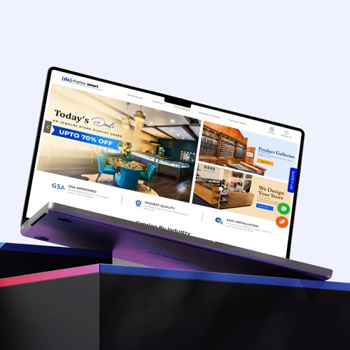 Display Case Website Design