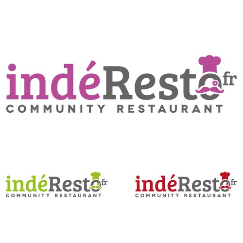 Bold logo concept for a community restaurant website