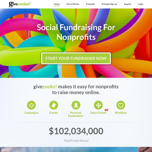 Nonprofit fundraising website