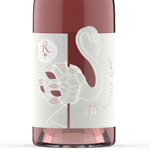  Flammant Rosé label design