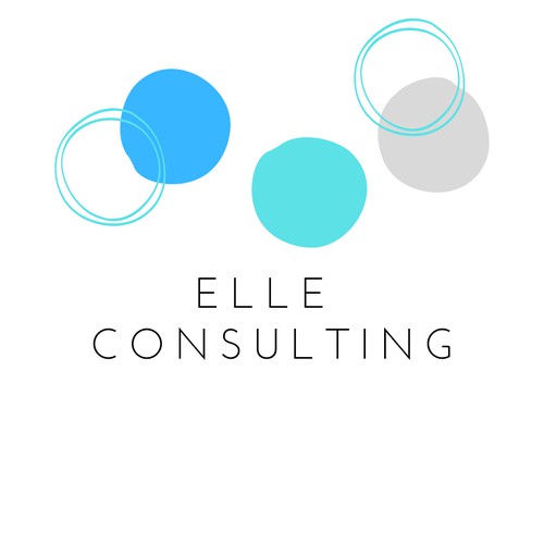young and vibrant consulting business card and logo