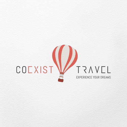CoExist Travel logo concept