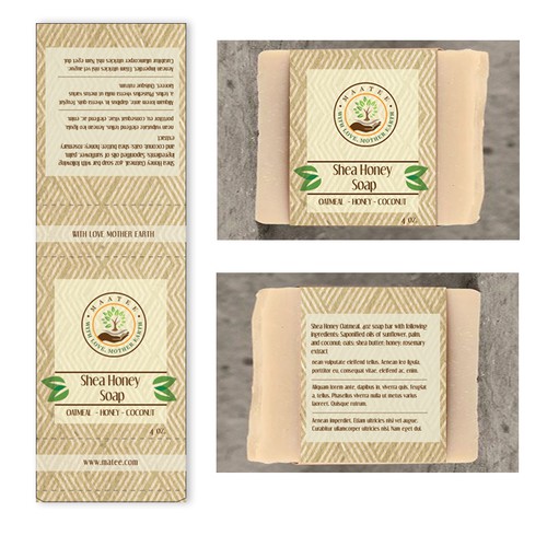Mother earth soap label design
