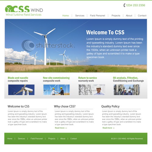 Wind Turbine Repair and Maintenance Website