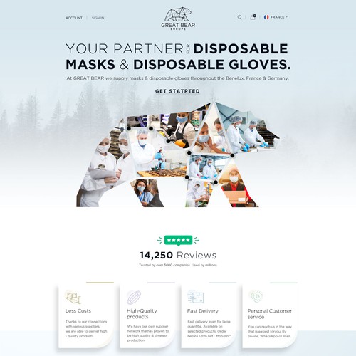 Mask Website Design