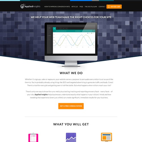 An interesting challenge - design a high converting landing page for a conversion rate company