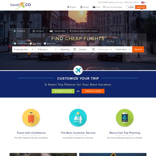 Travelfix.con Web Design