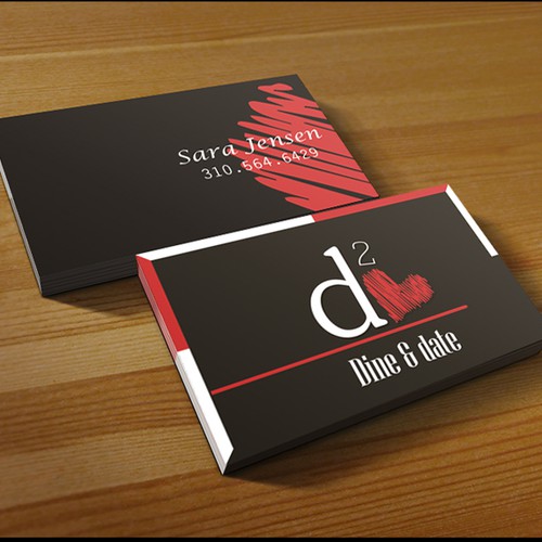 Help dine & date with a new business card