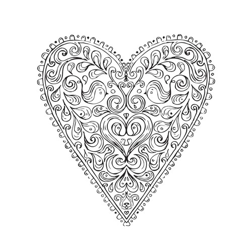 Vintage Heart Design