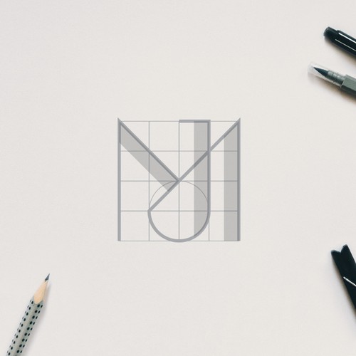 Minimalist jewelry monogram