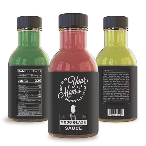 Sauces Label Design