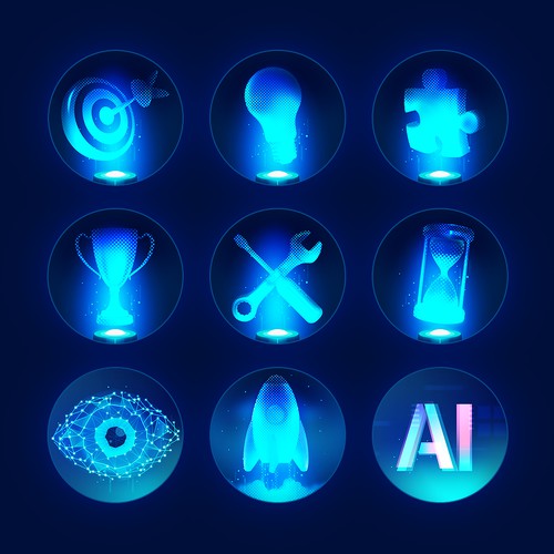 Icons for E-Learning Platform