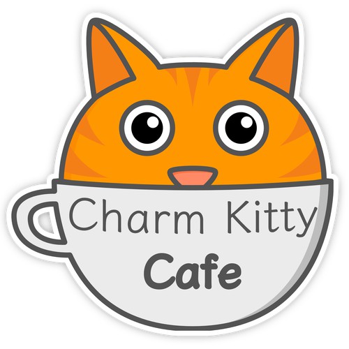 Charm Kitty Cafe Logo