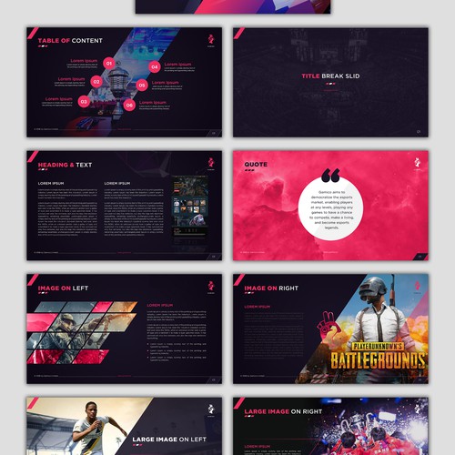 Powerful presentation template