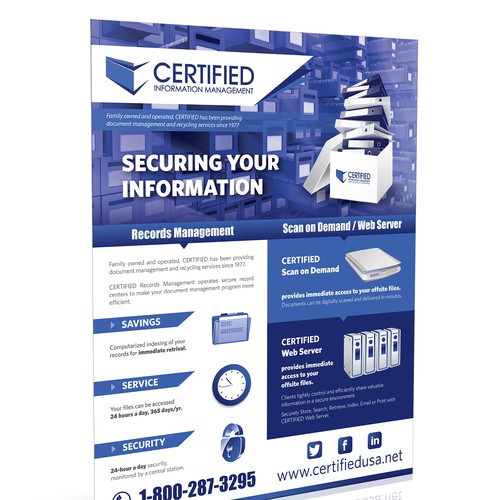 Help CERTIFIED Information Management with a new brochure design