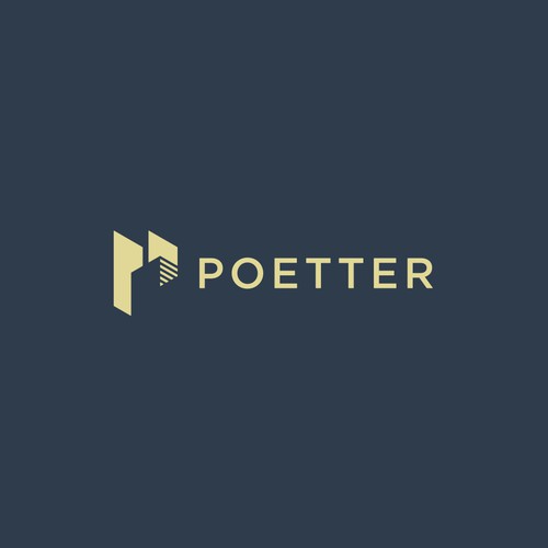 Letter P building concept