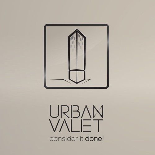 Create a captive luxury brand logo for Urban Valet