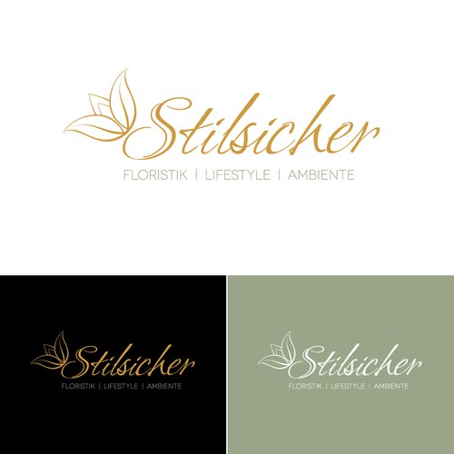 Logo concept for flower style shop