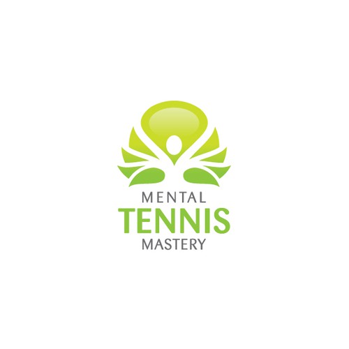 Create a confident, striking logo for my "Mental Tennis Mastery" video course