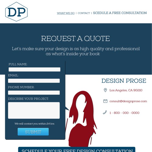 Create a 3 Page Website Design for DesignProse