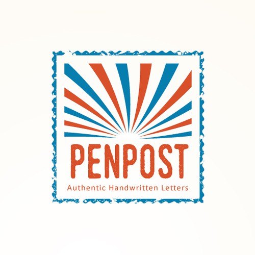  a vintage logo for a handwritten letter business