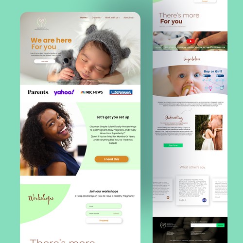 Pregnancy support Website