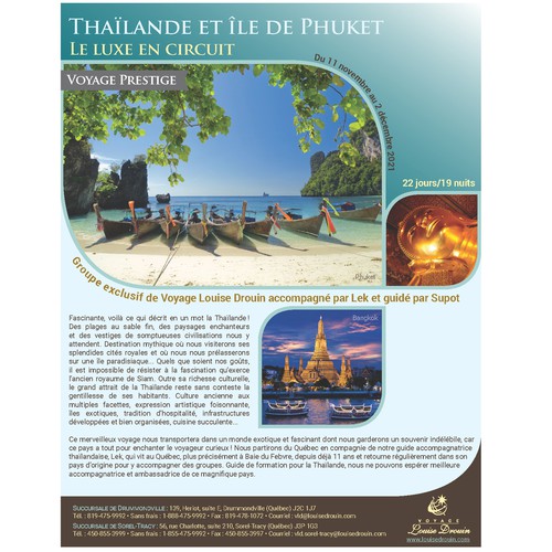 Travel 6 pages brochure