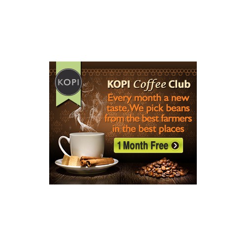 Display Ads for the brand new Kopi Coffee Explorer Club