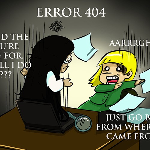 Error 404: Page not found! Make us smile. Make something memorable.