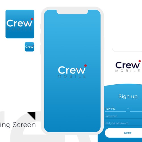 Mobile app and icon design for an airline company