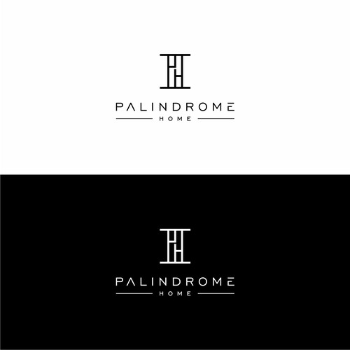 Luxury modern logo with reflective qualities for furniture company