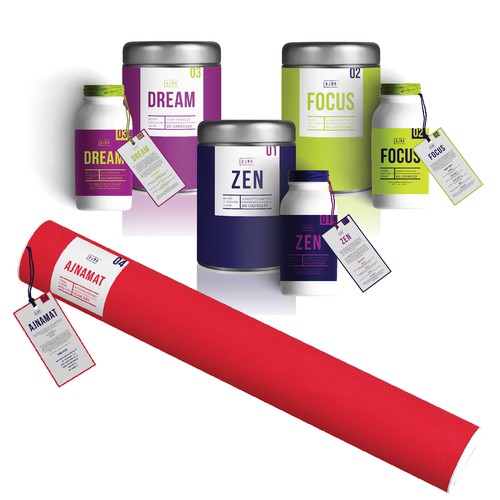  Supplement and Yoga Mat Packaging