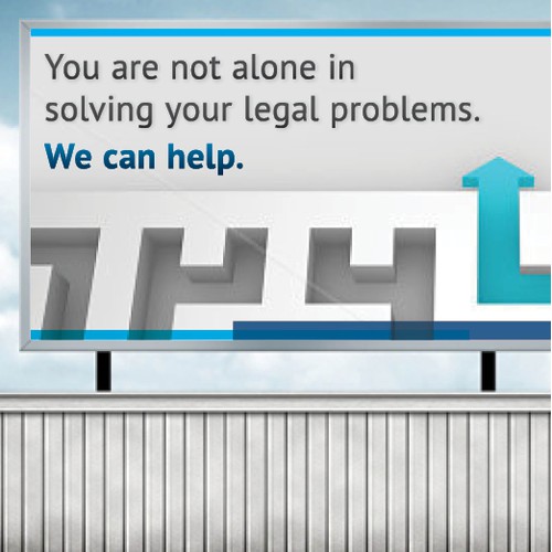 Minimalist Billboard Design for Legal Services