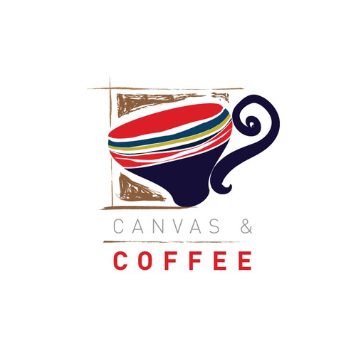 An opportunity to get really creative!  Design an iconic logo for a new social painting cafe.