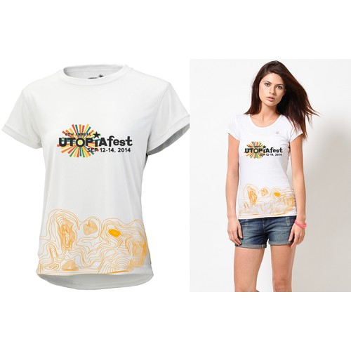 Music festival official t-shirt design