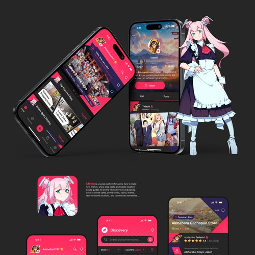Meika-chan App Dark Mode
