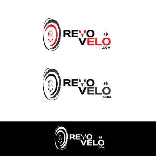 Create a simple, fun RevoVelo.com logo for bicycle industry that makes you smile and share