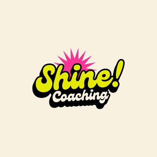 Gen-Z logo concept for Shine Coaching