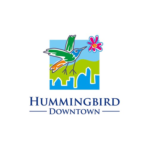 Hummingbird Downtown logo design