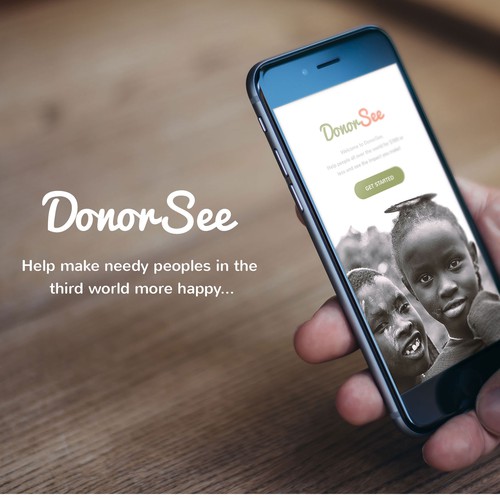 iOS App Design for DonorSee